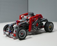 LEGO MOC two - 42132 C model Hot Rod by Horcikdesigns