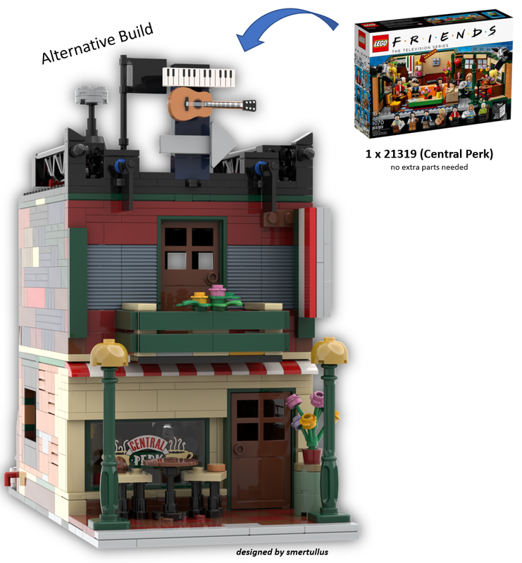 LEGO House of Friends (21319 "Central Perk" Alternative Build) LEGO MOC by smertullus | Rebrickable - Build with LEGO