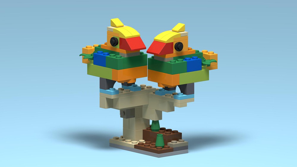 LEGO MOC BYGGLEK Lovebirds by mattking4 | Rebrickable - Build with LEGO