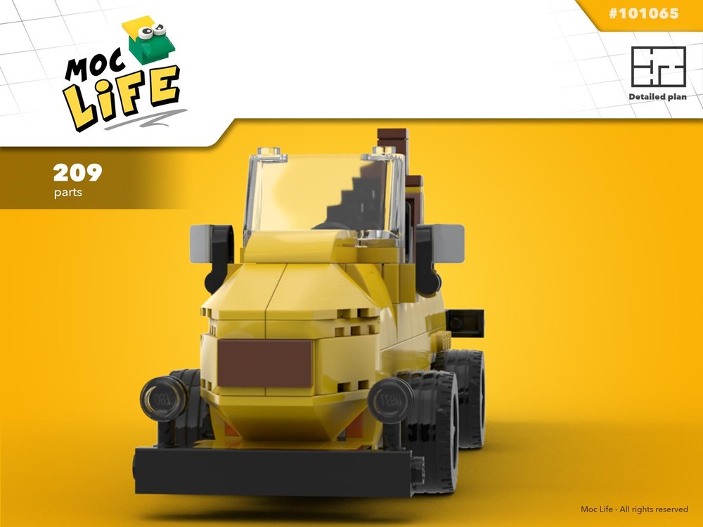 LEGO MOC Banana Car by MocLife Rebrickable Build with LEGO