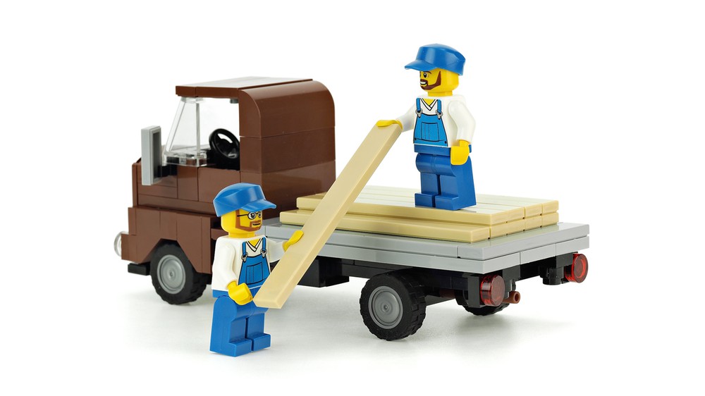 LEGO MOC Vintage flatbed truck by De_Marco - Build LEGO