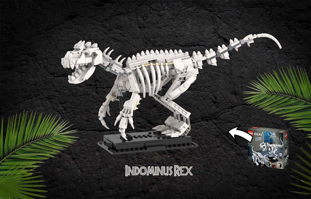 Lego Moc Indominus Rex Skeleton