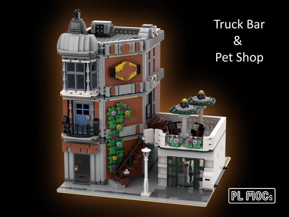 Måling intellektuel Uberettiget LEGO MOC Truck Bar & Pet Shop - 10264 Corner Garage Alternative Build by PL  MOCs | Rebrickable - Build with LEGO
