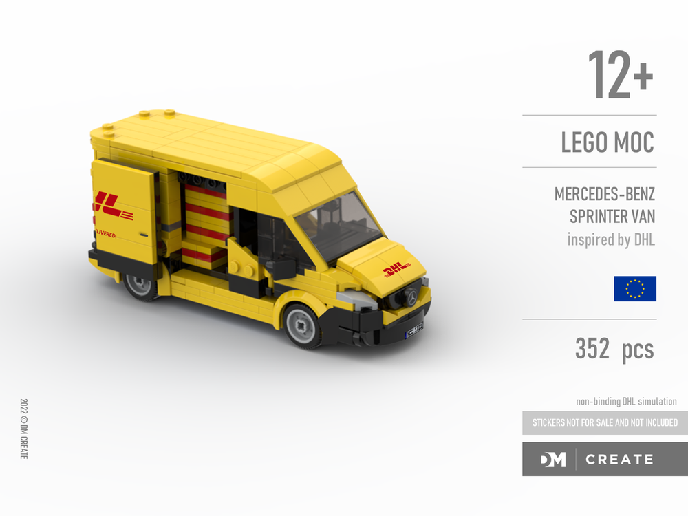 LEGO MOC Mercedes-Benz Sprinter van yellow (inspired by Europe DHL) by ...