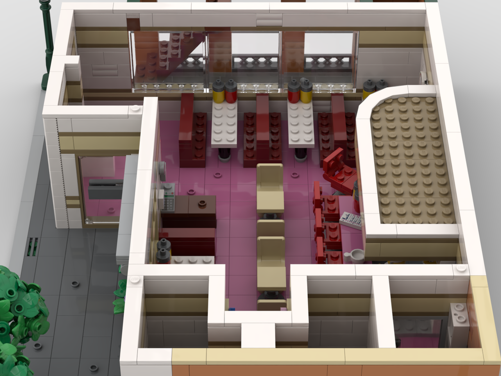 LEGO MOC SitComplex - Monk's Café by dejo | Rebrickable - Build with LEGO