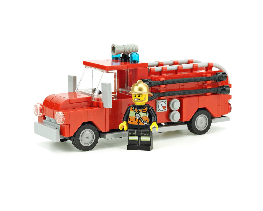 lego city fire ladder truck instructions