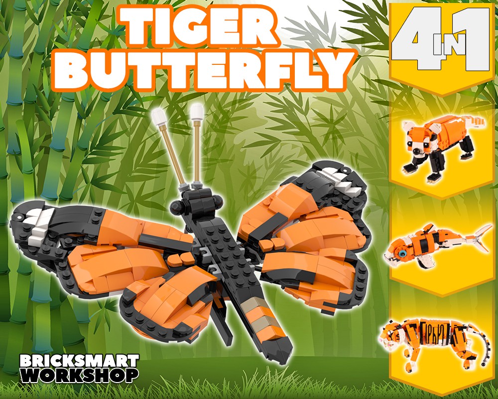 Teoretisk distrikt Udtale LEGO MOC Tiger Butterfly 31129 Alternate by bricksmartworkshop |  Rebrickable - Build with LEGO