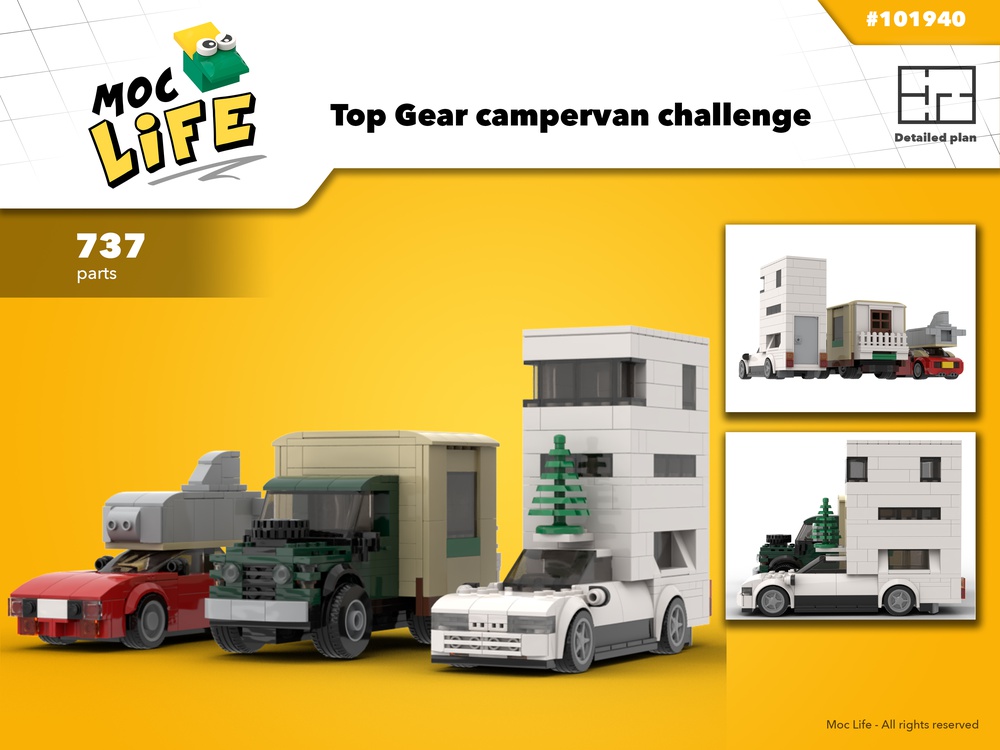 Harden jogger Menda City LEGO MOC Top Gear campervan challenge by MocLife | Rebrickable - Build with  LEGO