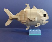 LEGO MOC baitcaster fishing reel model by legoartist808