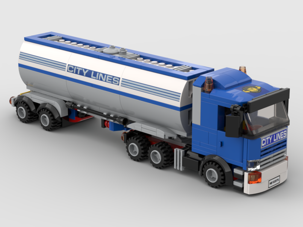 MOC City Lines Tanker by HaulingBricks | - with LEGO