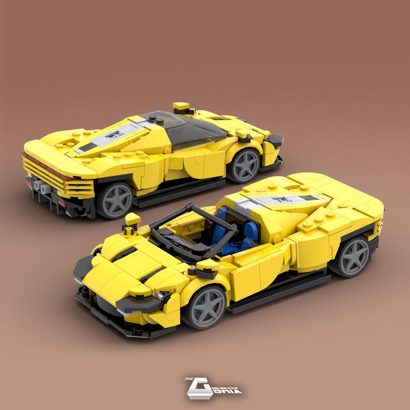 omvendt Forventer kunst LEGO MOC Ferrari Daytona SP3 - Yellow by thegbrix | Rebrickable - Build  with LEGO