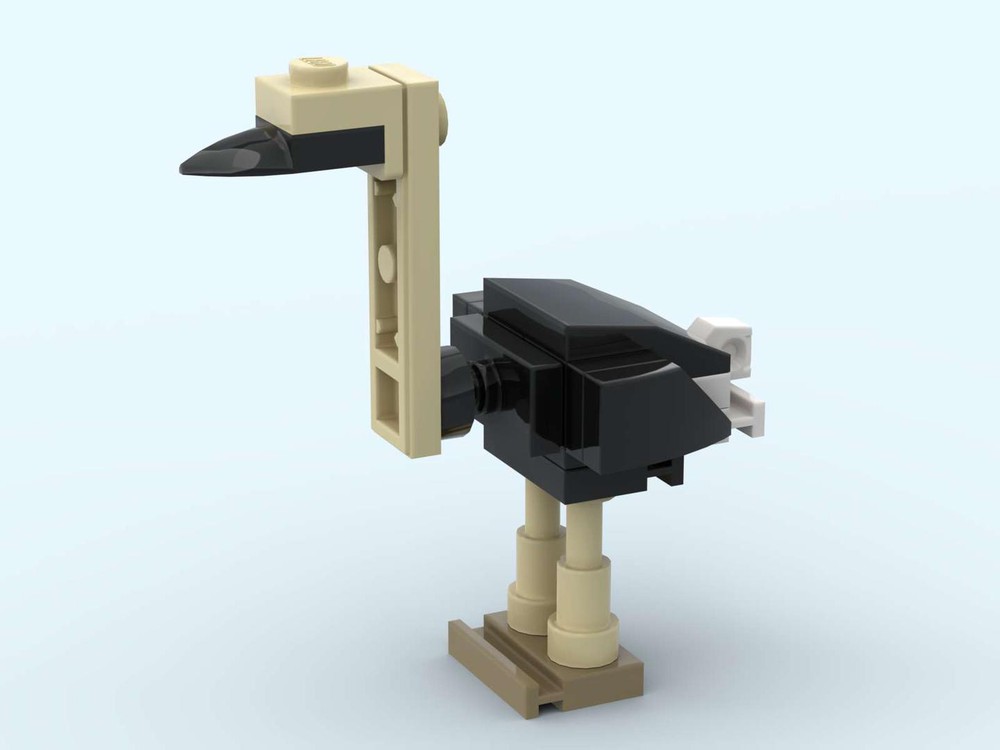 LEGO MOC African Ostrich in Minifig Scale by williweb | Rebrickable ...