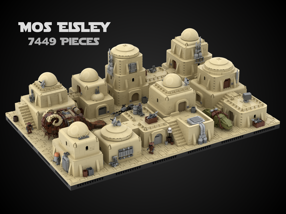 LEGO Tatooine Mos Eisley - Desert City by The_Minikit_Guy | - Build with