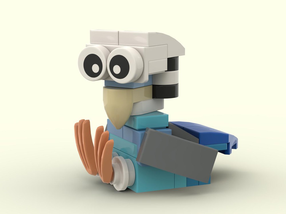 LEGO MOC Funny Birds: Blue Budgie by olivercgoetz | Rebrickable - Build ...