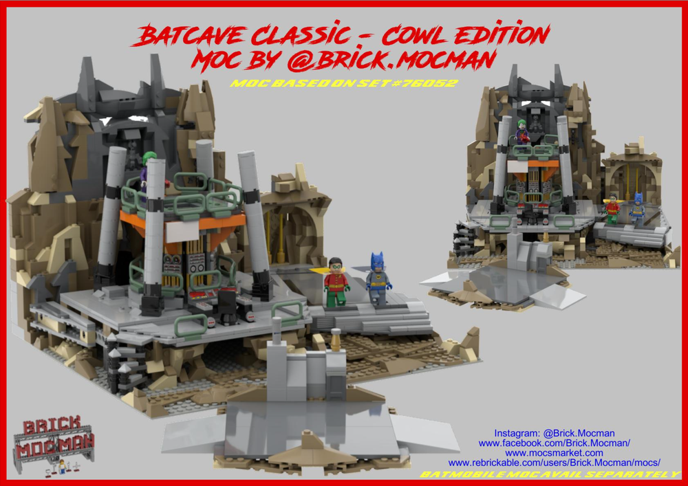 LEGO MOC Batcave Classic Set - (Cowl Edition) by  | Rebrickable  - Build with LEGO