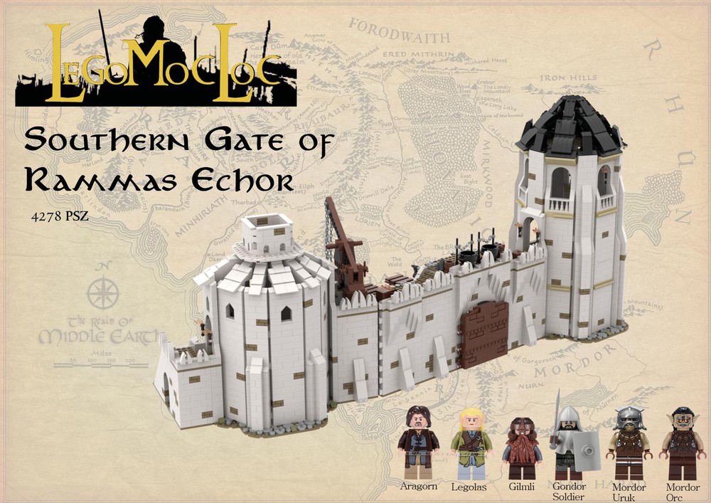 How to build Minas Tirith (Lord of the Rings) LEGO 