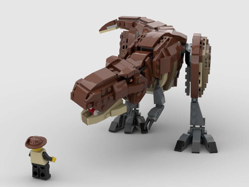 LEGO MOC T. Rex Minifigure Scale by 2bricksofficial