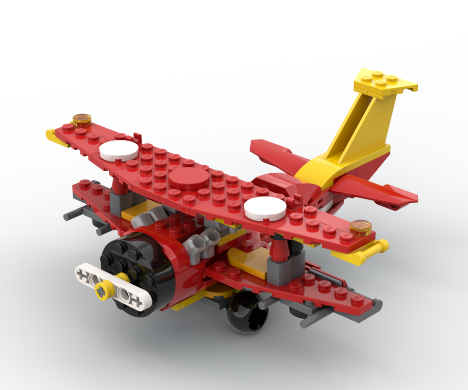 LEGO MOC 80008 Monkie Kid's Biplane by Nequmodiva | Rebrickable - Build ...