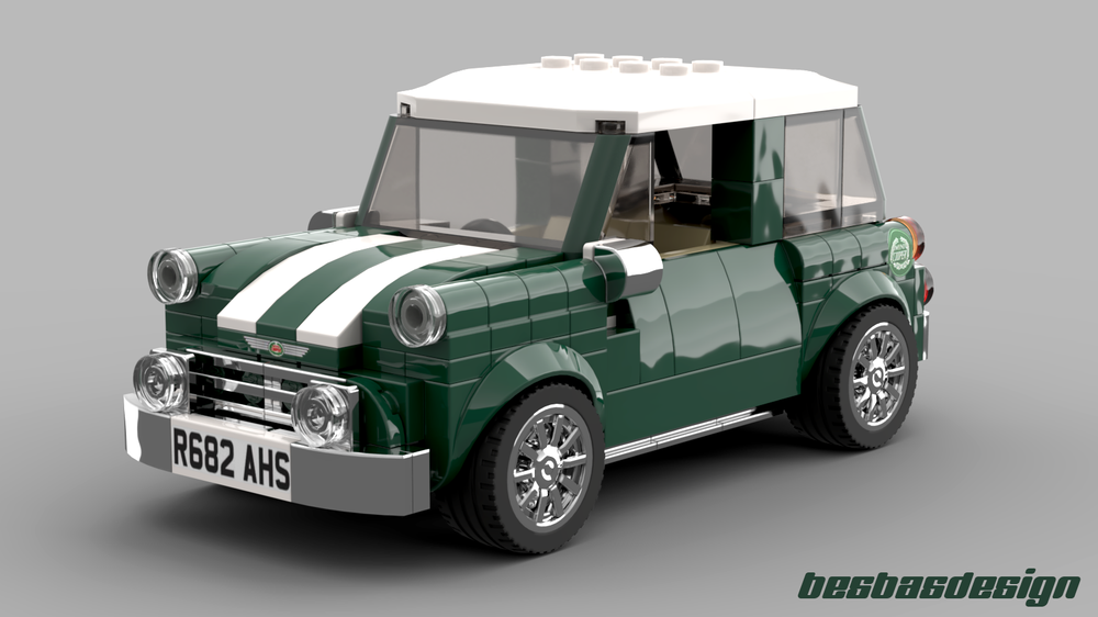 MOC Mini Cooper (small version 10242) by besbasdesign | Rebrickable - Build with LEGO
