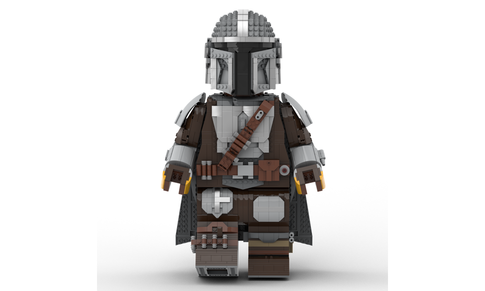 LEGO MOC The Mandalorian Mega Figure (fits official Lego Helmet