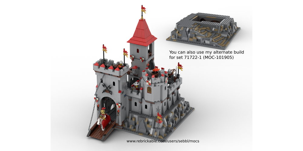 LEGO MOC King's Mountain Castle from 7946 by sebbl | Rebrickable ...