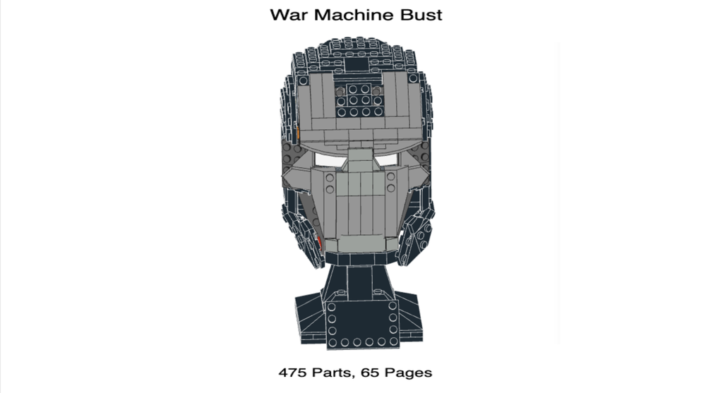 Lego Moc War Machine Bust By Eatfloorpizza115 | Rebrickable - Build With  Lego