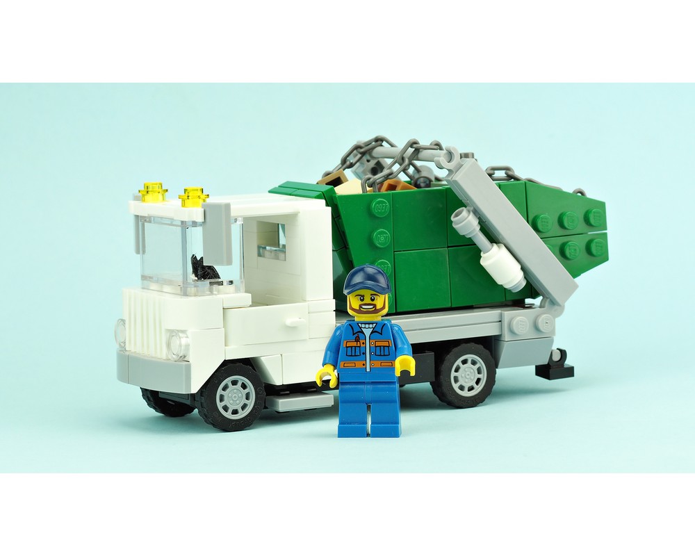 green lego truck