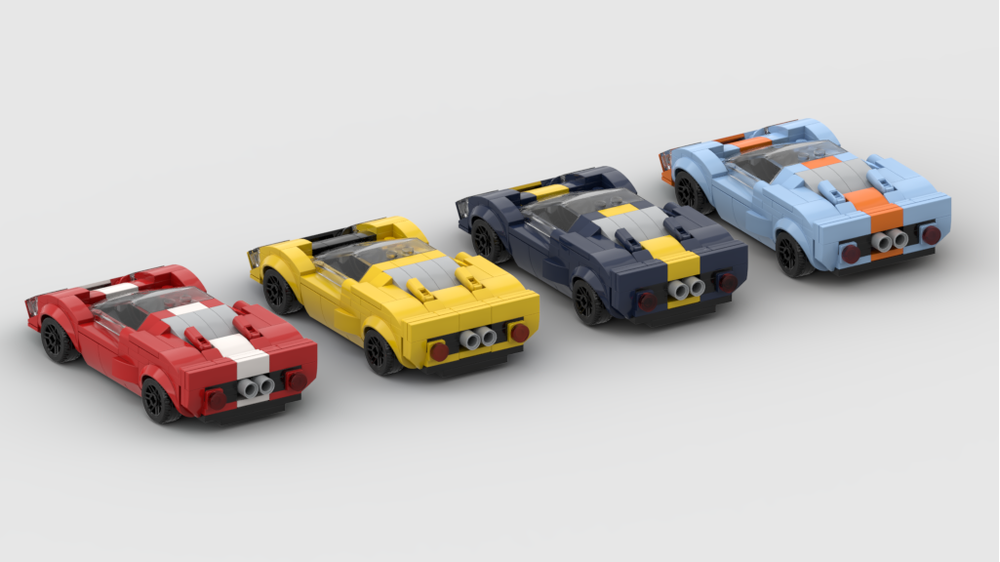 LEGO MOC Ford GT40 Mk1 by BrycCars | Rebrickable - Build with LEGO