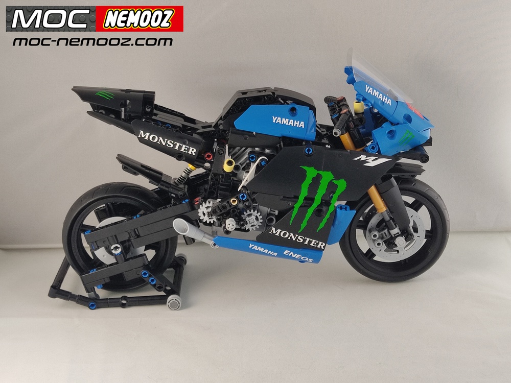 LEGO MOC YAMAHA MotoGp by MOC NEMOOZ Rebrickable Build with LEGO