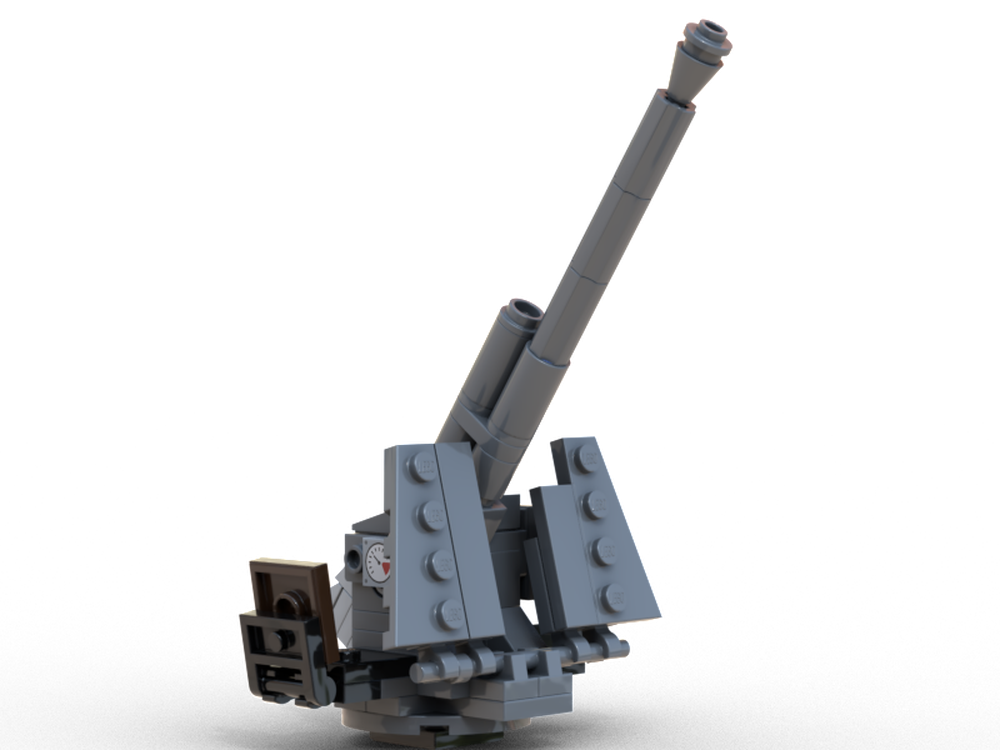 Lego Moc Flag 60 Flak Gun By Iscreamclone Rebrickable Build With Lego