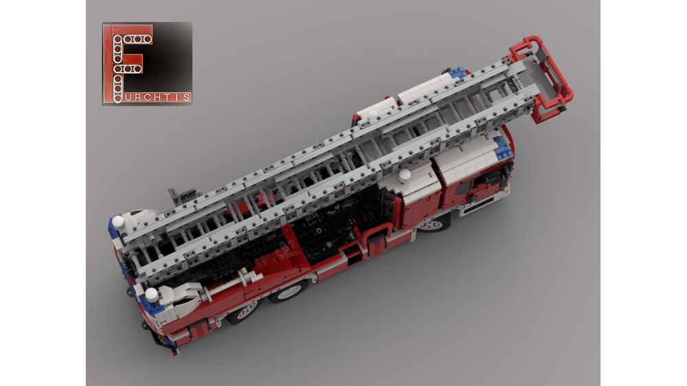 LEGO MOC-103519 Scania L fire engine with turntable ladder - manual ...