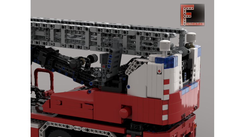 LEGO MOC-103519 Scania L fire engine with turntable ladder - manual ...