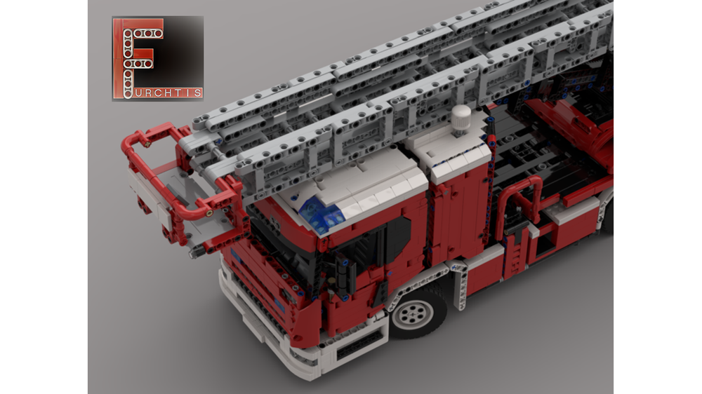 LEGO MOC-103519 Scania L fire engine with turntable ladder - manual ...