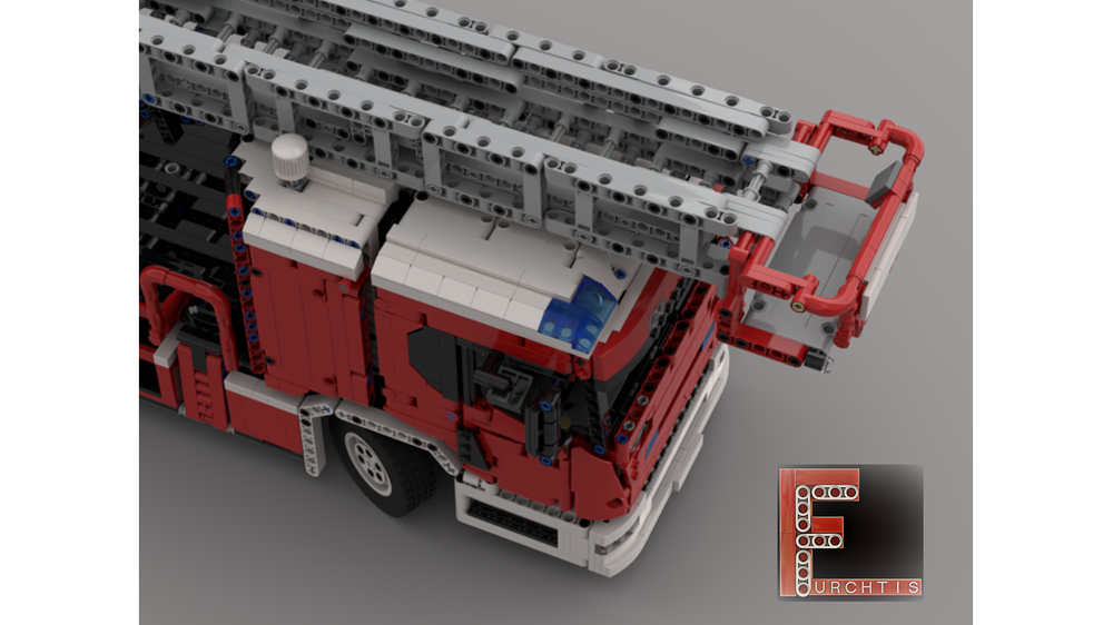LEGO MOC-103519 Scania L fire engine with turntable ladder - manual ...