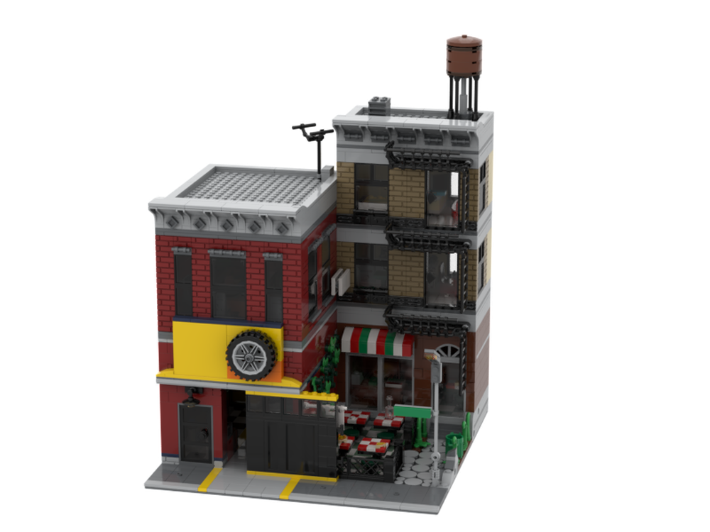 LEGO Tuning Workshop by | Rebrickable - Build with LEGO