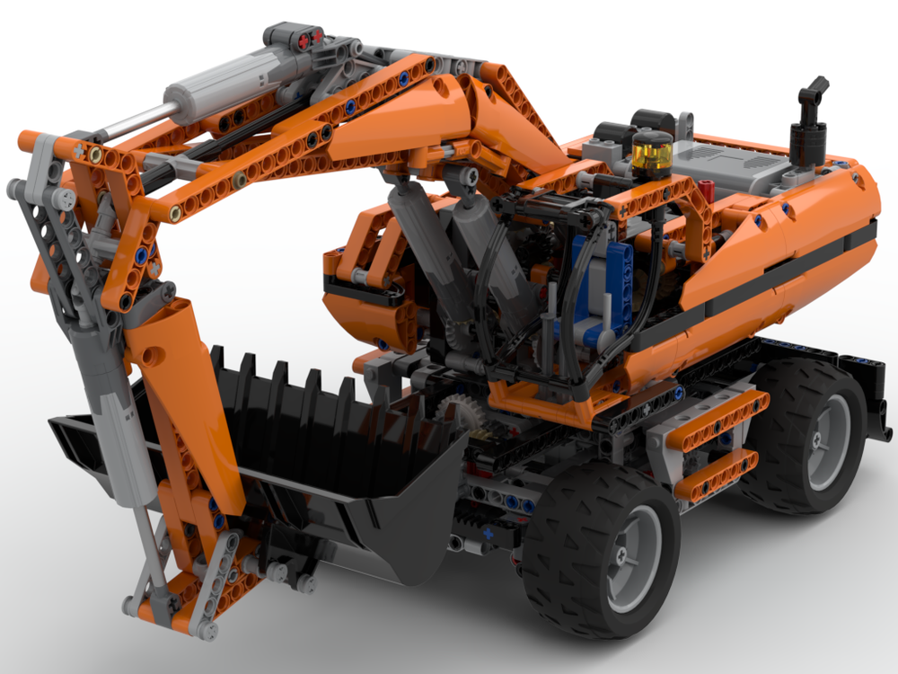 ø betale sig musiker LEGO MOC Wheeled Excavator LEGO 8043 Modification by Mr.Platinum |  Rebrickable - Build with LEGO
