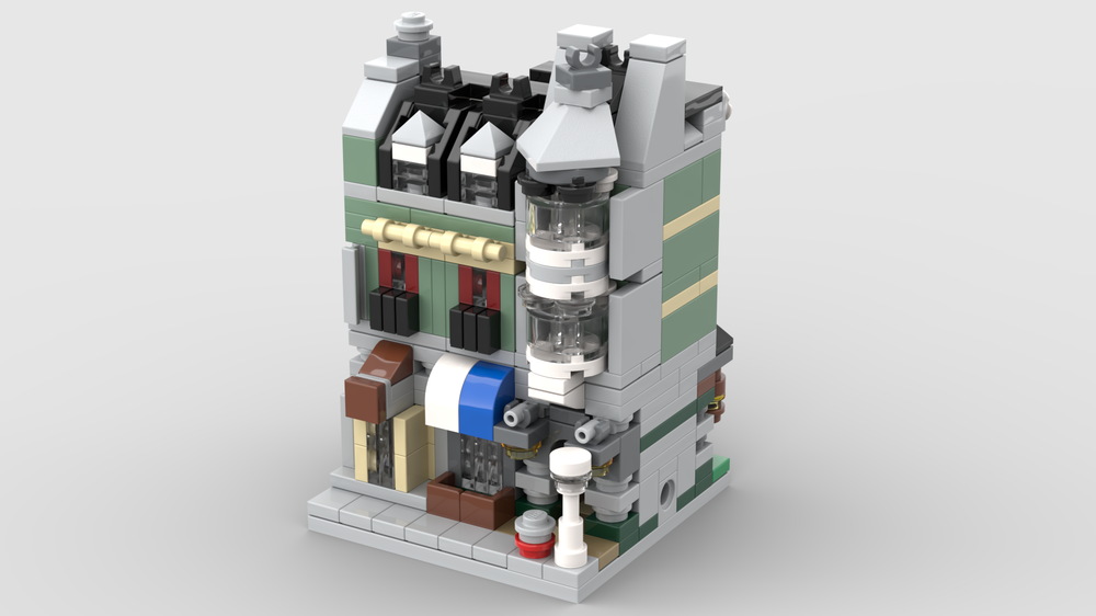 tykkelse Portico Handel LEGO MOC Mini Modular 10185 Green Grocer by christromans | Rebrickable -  Build with LEGO