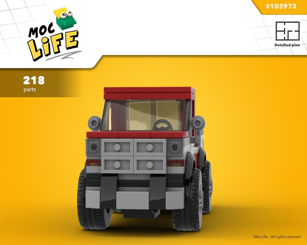 LEGO MOC-103973 Ram 1500 regular cab small bed by MocLife | Rebrickable ...