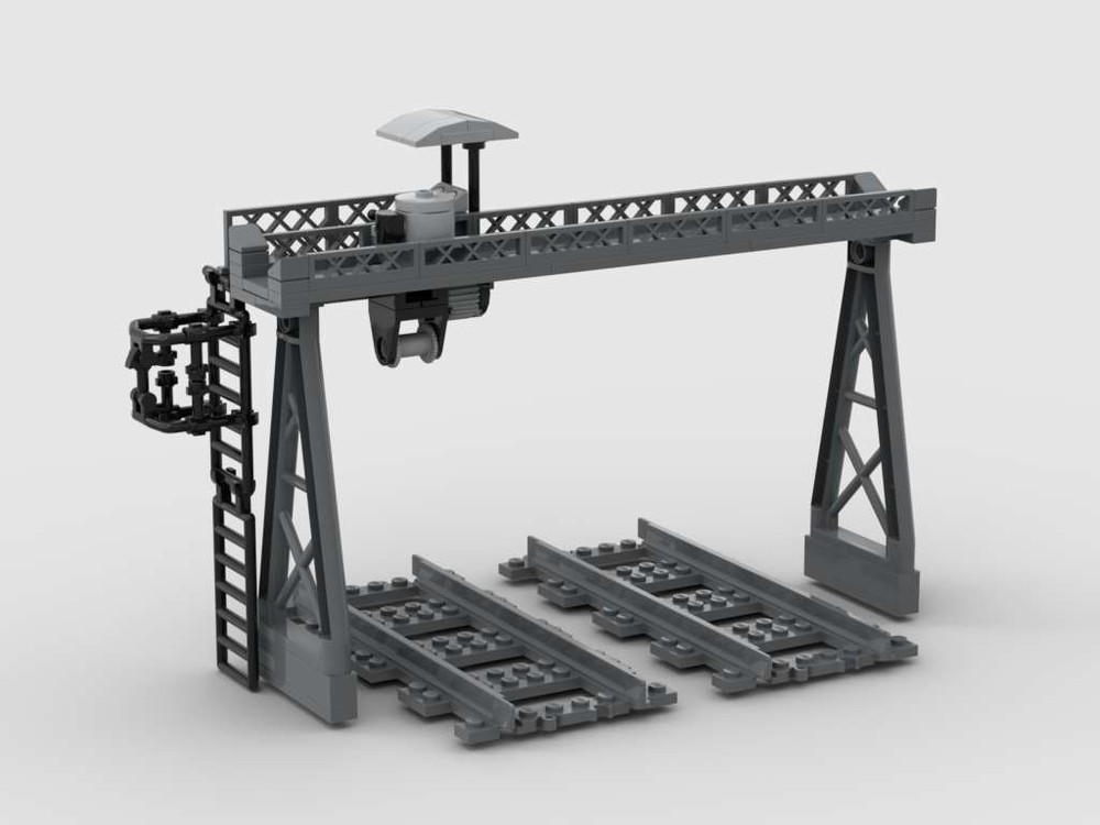 LEGO MOC-103991 Railway gantry crane overloading crane - Eisenbahn ...
