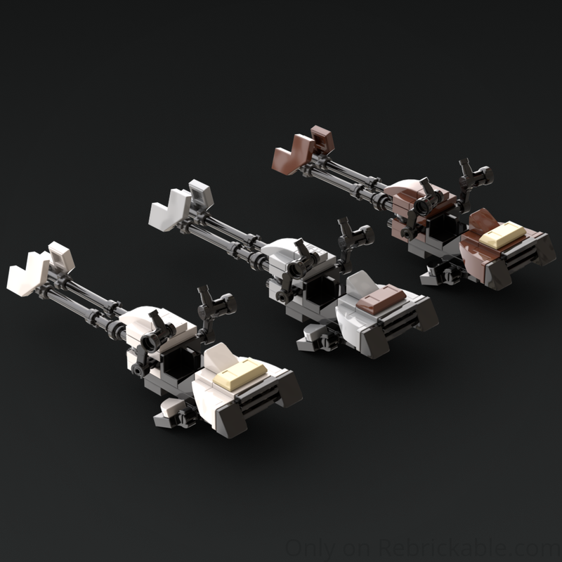LEGO MOC-104045 74-Z Speeder Bike (Hoth, Mando, & RotJ versions
