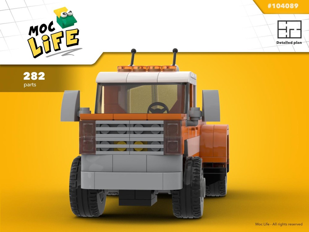 LEGO MOC Chevrolet square body quad cab dually by MocLife Rebrickable