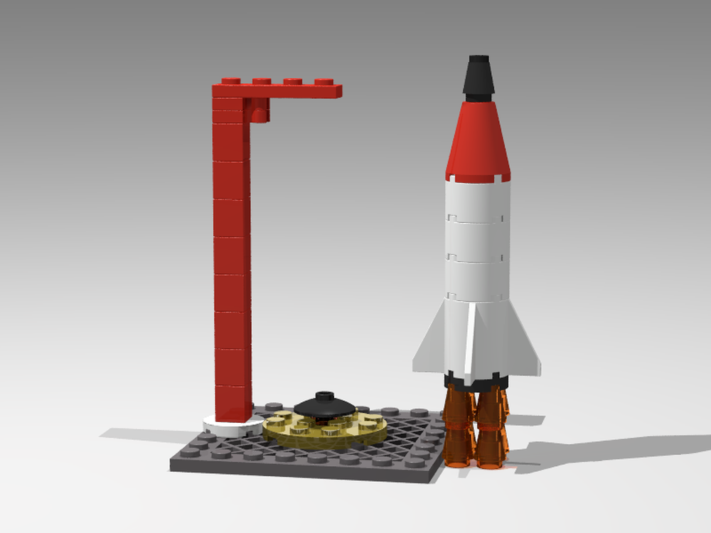 Mini lego rocket on sale