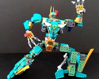 LEGO MOC Transformer Dinosaur from LEGO Ninjago 71746: Jungle
