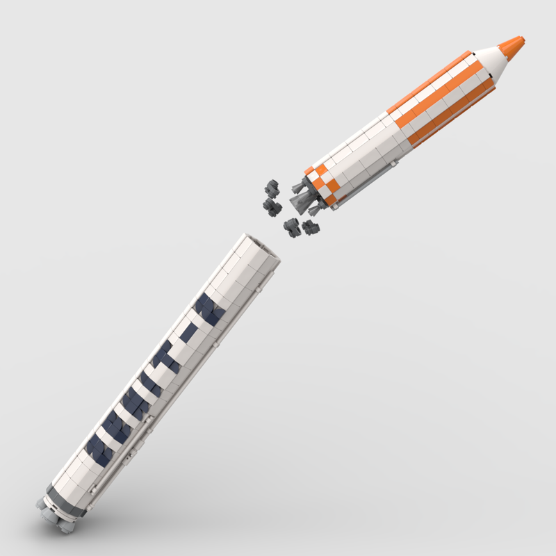 LEGO MOC-104466 1:110 Zenit - 2 Rocket by alekru | Rebrickable - Build ...