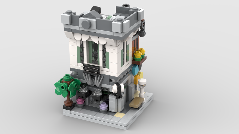 LEGO MOC Mini Modular 10251 Brick Bank by christromans | Rebrickable Build with LEGO