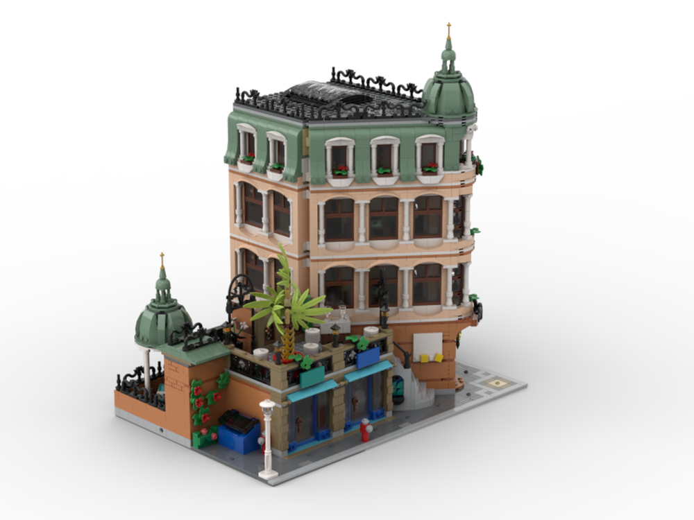 LEGO MOC Boutique Hotel Extension by Legofan21 | Rebrickable - Build ...