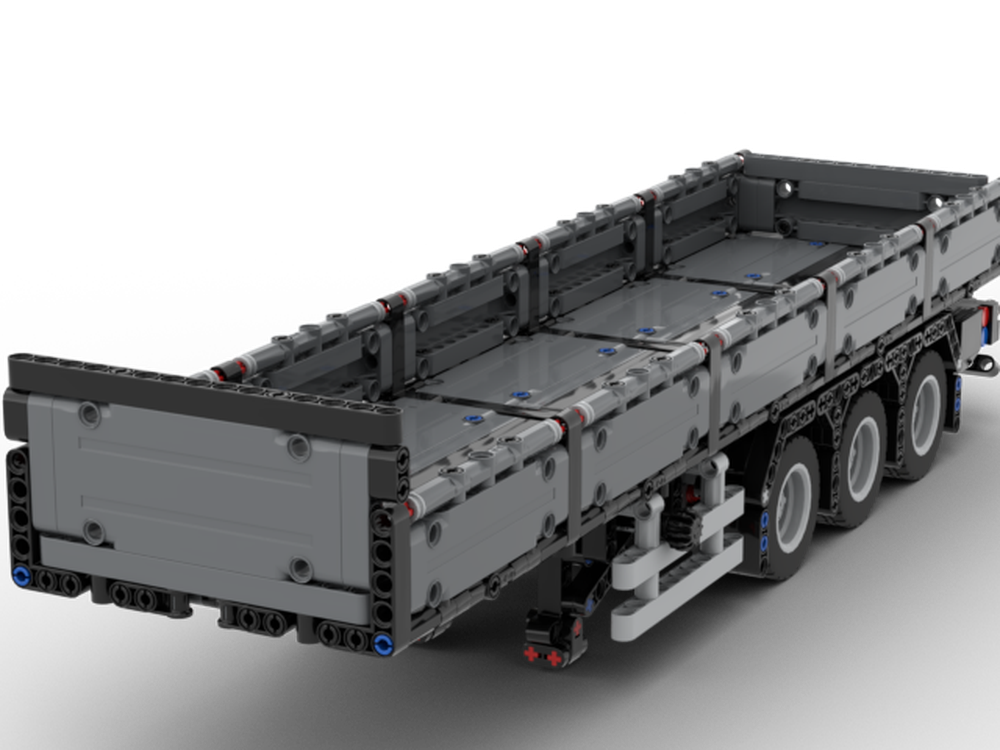 LEGO MOC Flatbed trailer by Niklaskaemmer Rebrickable Build with LEGO