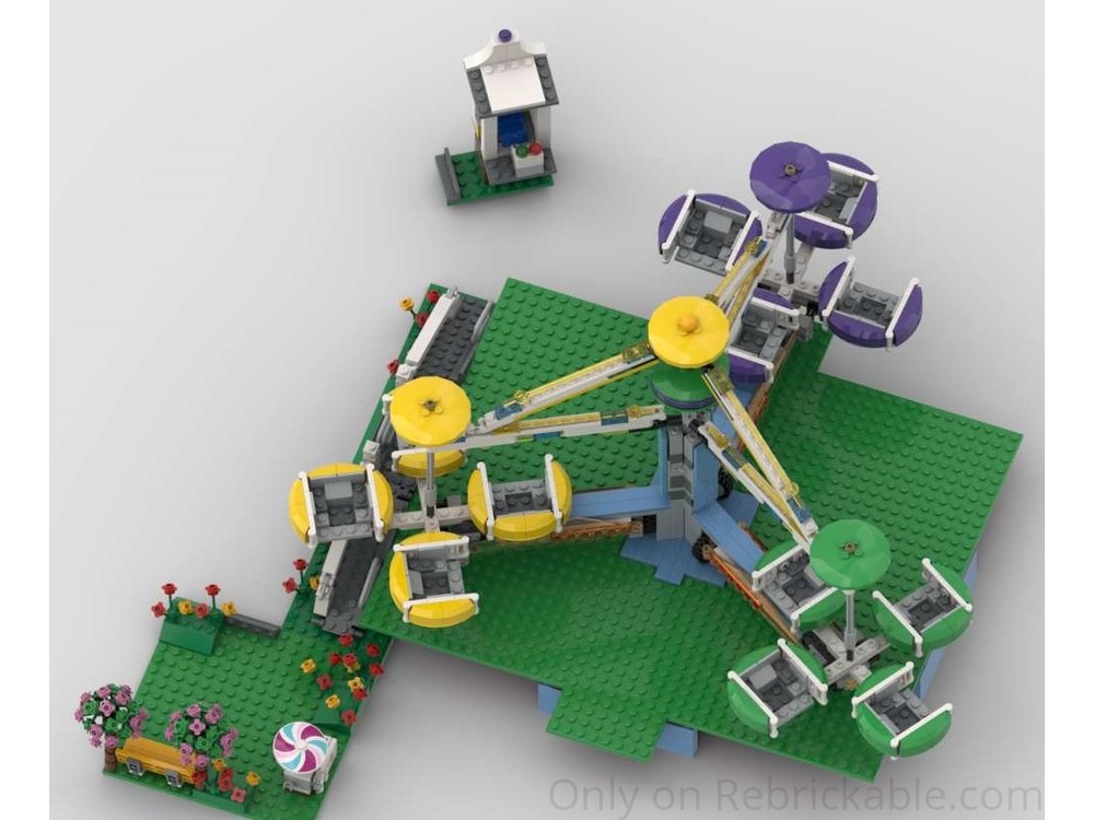 LEGO MOC Fairground Mixer - Alt build of 10247 Ferris Wheel by