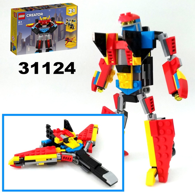 Lego Moc Transformer Space Cruiser From Lego Creator 31124: Super Robot By  Alanyuppie | Rebrickable - Build With Lego
