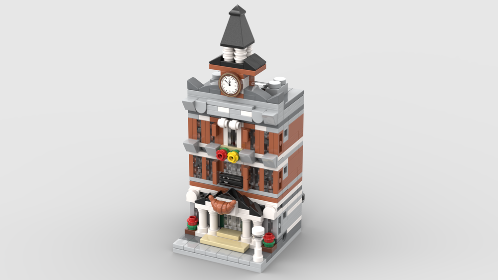LEGO MOC Mini Town Hall christromans | Rebrickable - Build with